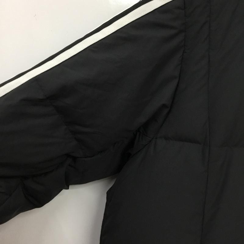 アディダス adidas ジャケット、上着 ジャンパー、ブルゾン hn2099 ロングダウンコート L ロゴ、文字 黒 / ブラック / black メンズ USED 古着 中古 10156506