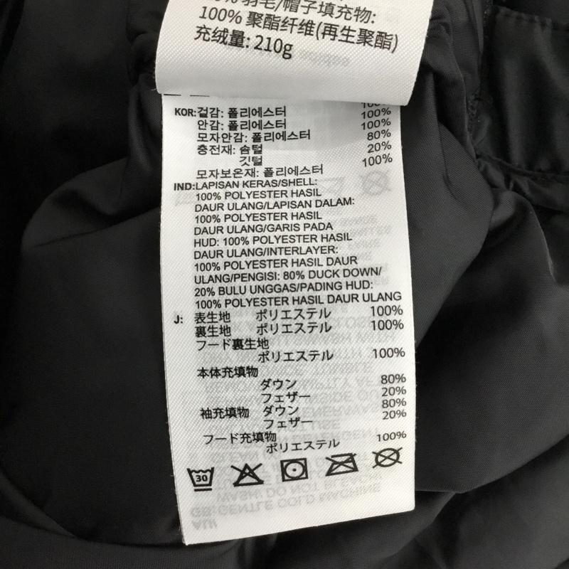 アディダス adidas ジャケット、上着 ジャンパー、ブルゾン hn2099 ロングダウンコート L ロゴ、文字 黒 / ブラック / black メンズ USED 古着 中古 10156506
