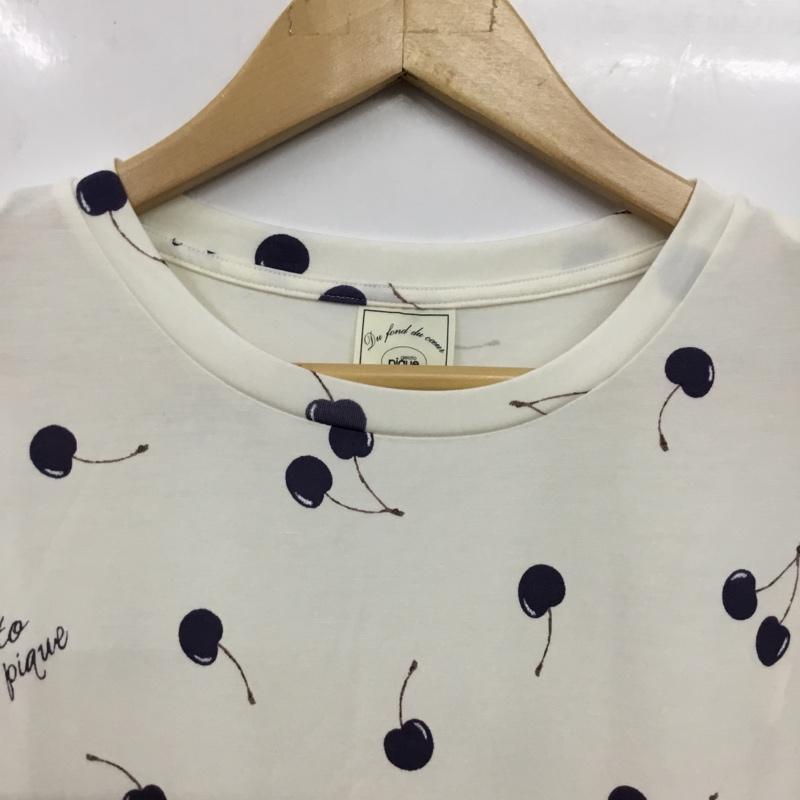ジェラートピケ gelato pique ワンピース ひざ丈スカート 半袖ワンピース ルームウェア FREE プリント 紺 / ネイビー / navy レディース USED 古着 中古 10156508