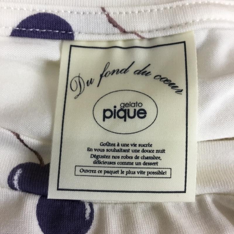 ジェラートピケ gelato pique ワンピース ひざ丈スカート 半袖ワンピース ルームウェア FREE プリント 紺 / ネイビー / navy レディース USED 古着 中古 10156508