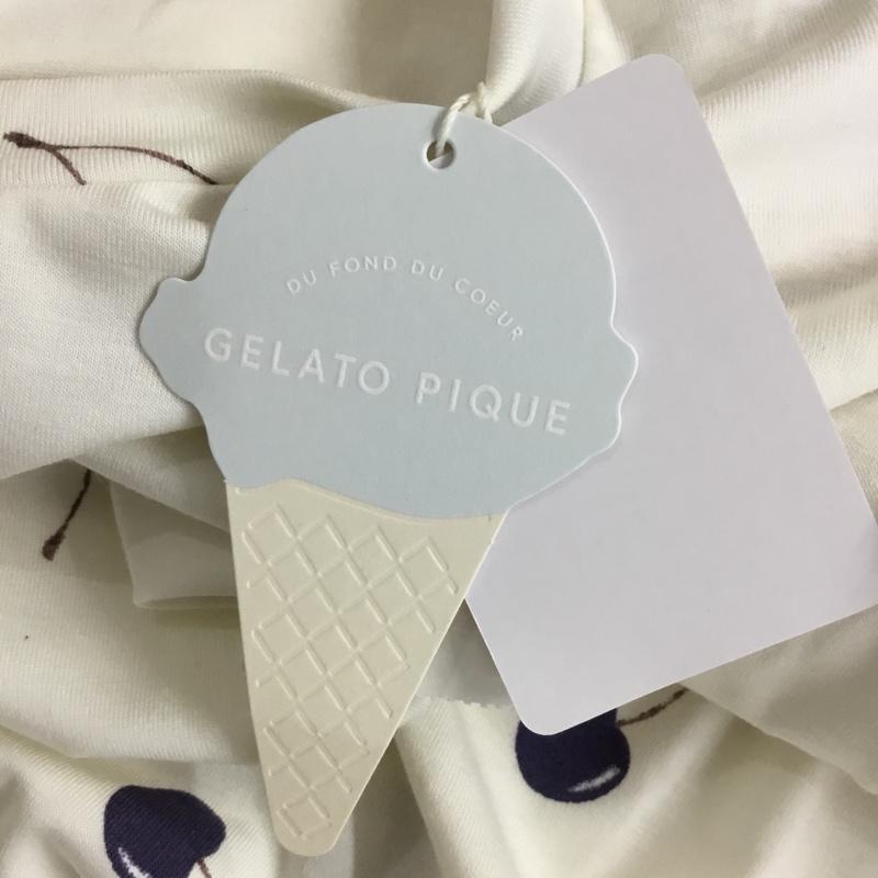 ジェラートピケ gelato pique ワンピース ひざ丈スカート 半袖ワンピース ルームウェア FREE プリント 紺 / ネイビー / navy レディース USED 古着 中古 10156508