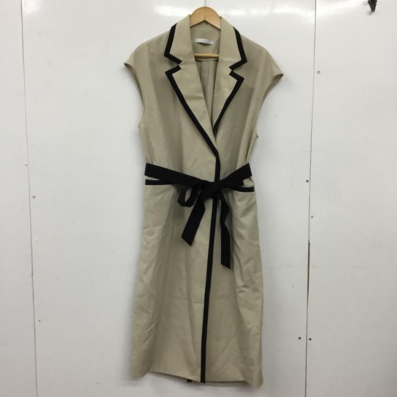 フェンネル FENNEL ベスト ベスト ロングベスト ノースリーブ 38 無地 ベージュ / ベージュ / beige レディース USED 古着 中古 10156511