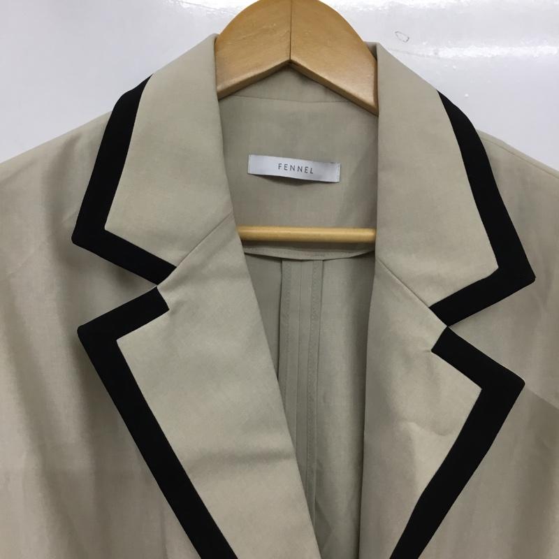 フェンネル FENNEL ベスト ベスト ロングベスト ノースリーブ 38 無地 ベージュ / ベージュ / beige レディース USED 古着 中古 10156511