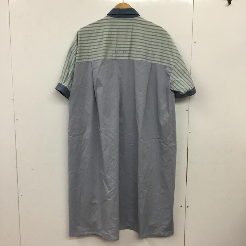 ミルクフェド MILKFED. ワンピース ロングスカート 半袖シャツワンピース ロングワンピース ONE SIZE ストライプ マルチカラー / マルチカラー / multicolor レディース USED 古着 中古 10156516