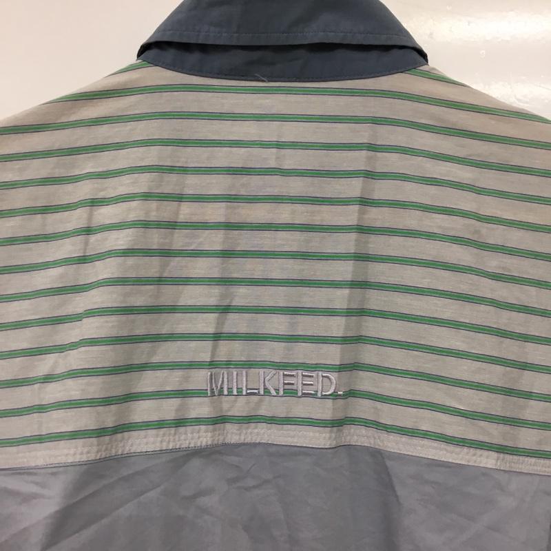 ミルクフェド MILKFED. ワンピース ロングスカート 半袖シャツワンピース ロングワンピース ONE SIZE ストライプ マルチカラー / マルチカラー / multicolor レディース USED 古着 中古 10156516