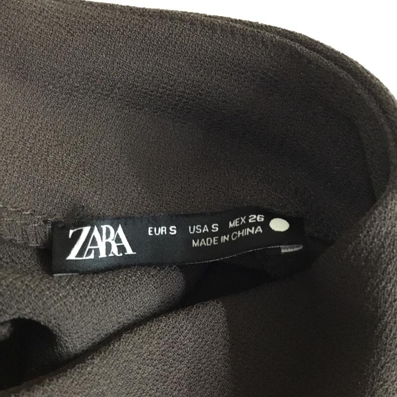 ザラ ZARA ワンピース ロングスカート ロングワンピース ノースリーブワンピース タイトスカート S 無地 茶 / ブラウン / brown レディース USED 古着 中古 10156521