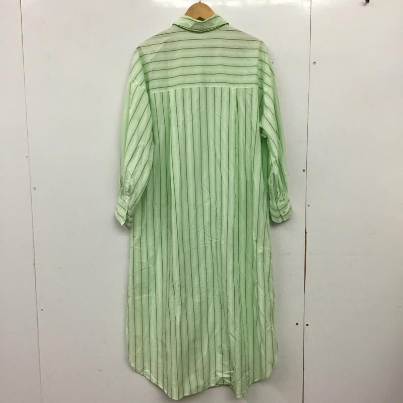 グリーンレーベルリラクシング green label relaxing ワンピース ロングスカート ロングシャツワンピース フロントボタン XS ストライプ マルチカラー / マルチカラー / multicolor レディース USED 古着 中古 10156522