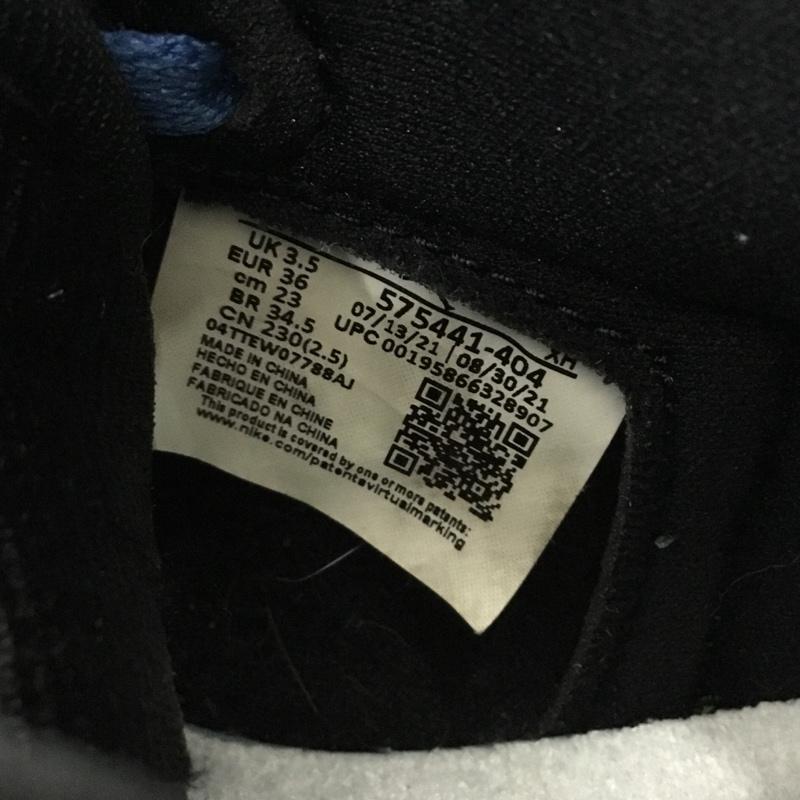 ナイキ NIKE スニーカー スニーカー 575441-404 AIR JORDAN 1 RETRO HIGH OG GS 23cm 箱有 23.0cm ロゴ、文字 黒 / ブラック / black X 青 / ブルー / blue X 白 / ホワイト / white レディース USED 古着 中古 10156528