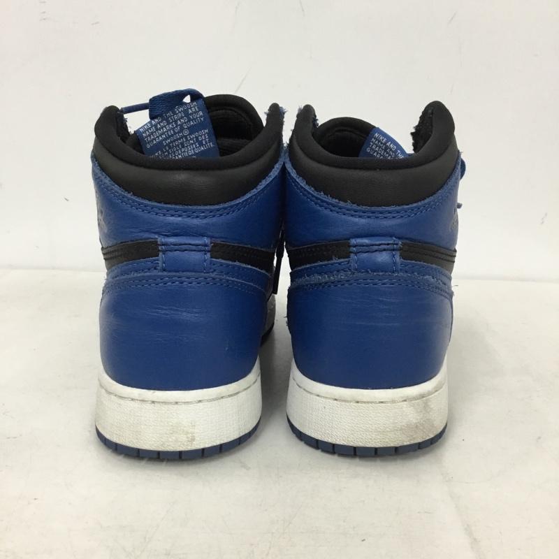 ナイキ NIKE スニーカー スニーカー 575441-404 AIR JORDAN 1 RETRO HIGH OG GS 23cm 箱有 23.0cm ロゴ、文字 黒 / ブラック / black X 青 / ブルー / blue X 白 / ホワイト / white レディース USED 古着 中古 10156528