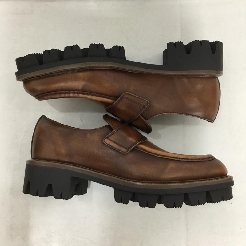 プラダ PRADA ローファー ローファー トライアングルロゴ 厚底ローファー 38 箱有 ロゴ、文字 茶 / ブラウン / brown レディース USED 古着 中古 10156529