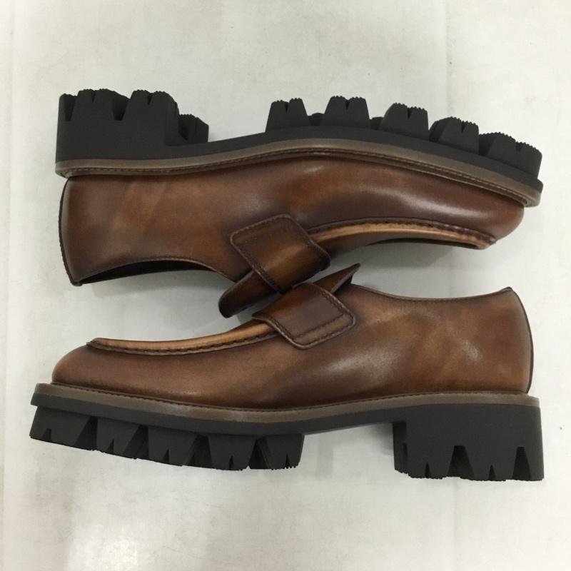 プラダ PRADA ローファー ローファー トライアングルロゴ 厚底ローファー 38 箱有 ロゴ、文字 茶 / ブラウン / brown レディース USED 古着 中古 10156529