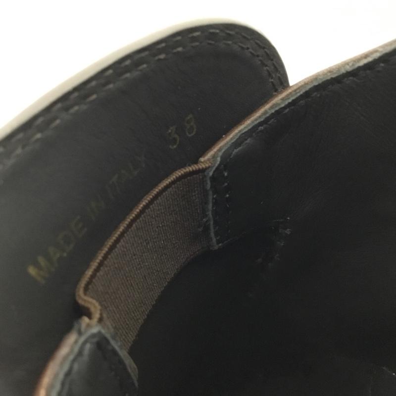 プラダ PRADA ローファー ローファー トライアングルロゴ 厚底ローファー 38 箱有 ロゴ、文字 茶 / ブラウン / brown レディース USED 古着 中古 10156529