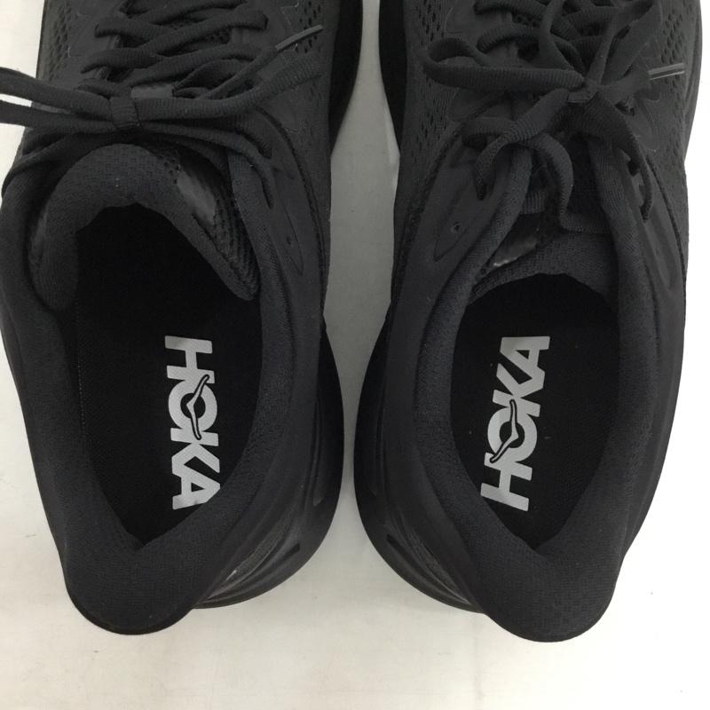 ホカ HOKA スニーカー スニーカー 1162011 BBLC BONDI 9 28cm 28.0cm ロゴ、文字 黒 / ブラック / black メンズ USED 古着 中古 10156530