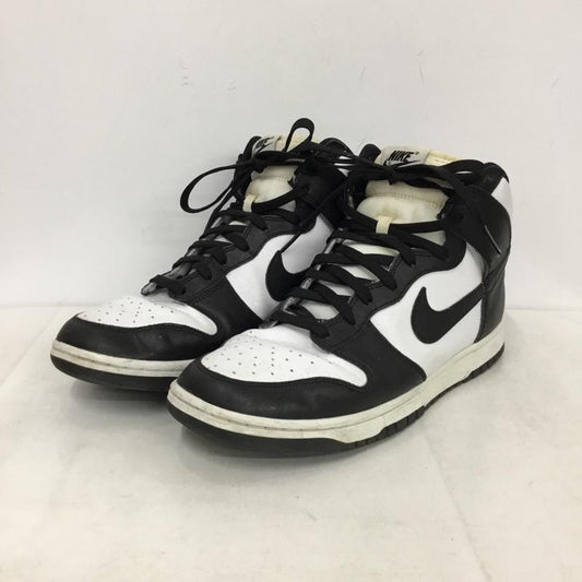 ナイキ NIKE スニーカー スニーカー DD1399-105 DUNK HI RETRO 28.5cm 28.5cm ロゴ、文字 黒 / ブラック / black X 白 / ホワイト / white メンズ USED 古着 中古 10156532