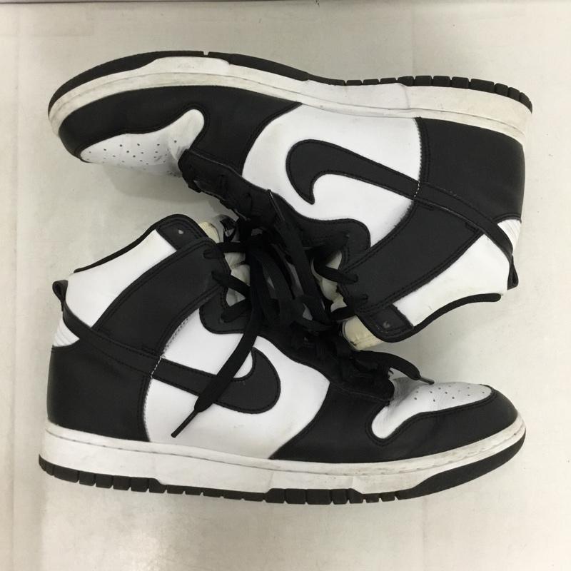 ナイキ NIKE スニーカー スニーカー DD1399-105 DUNK HI RETRO 28.5cm 28.5cm ロゴ、文字 黒 / ブラック / black X 白 / ホワイト / white メンズ USED 古着 中古 10156532