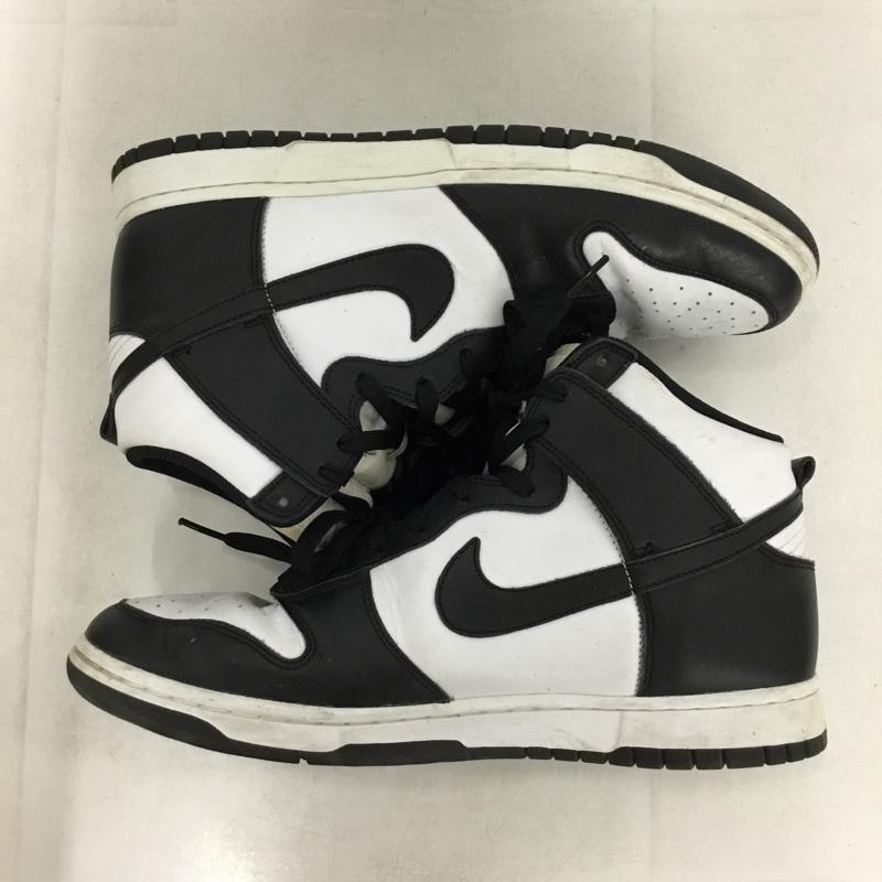 ナイキ NIKE スニーカー スニーカー DD1399-105 DUNK HI RETRO 28.5cm 28.5cm ロゴ、文字 黒 / ブラック / black X 白 / ホワイト / white メンズ USED 古着 中古 10156532