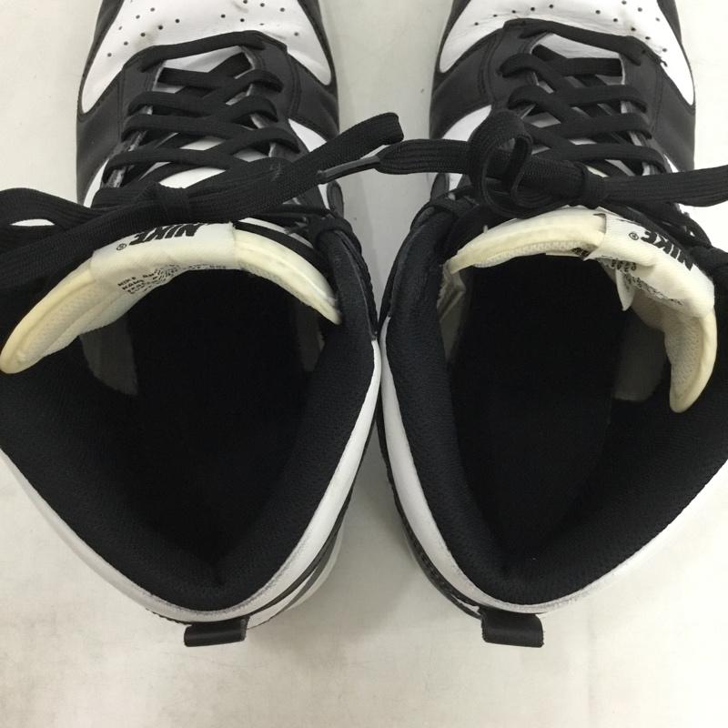 ナイキ NIKE スニーカー スニーカー DD1399-105 DUNK HI RETRO 28.5cm 28.5cm ロゴ、文字 黒 / ブラック / black X 白 / ホワイト / white メンズ USED 古着 中古 10156532
