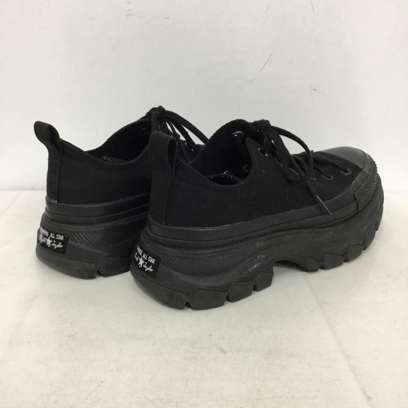 コンバース CONVERSE スニーカー スニーカー 1SD191 ALL STAR 100 TREKWAVE MN OX 24cm 24.0cm ロゴ、文字 黒 / ブラック / black レディース USED 古着 中古 10156534