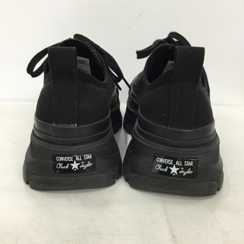 コンバース CONVERSE スニーカー スニーカー 1SD191 ALL STAR 100 TREKWAVE MN OX 24cm 24.0cm ロゴ、文字 黒 / ブラック / black レディース USED 古着 中古 10156534