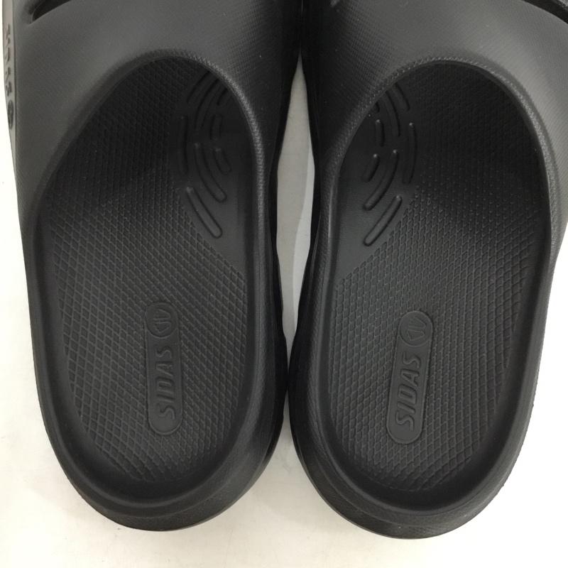 シダス SIDAS サンダル サンダル リカバリーサンダル L ロゴ、文字 黒 / ブラック / black メンズ USED 古着 中古 10156541