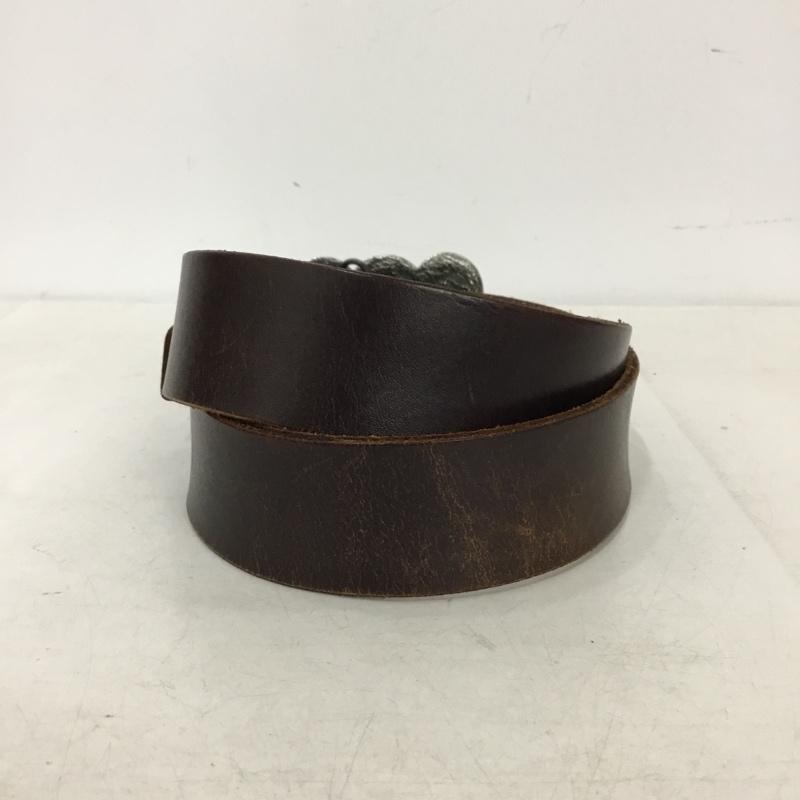 古着 USED ベルト・バックル ベルト レザー 無地 ダークブラウン / ダークブラウン / メンズ USED 古着 中古 10156542