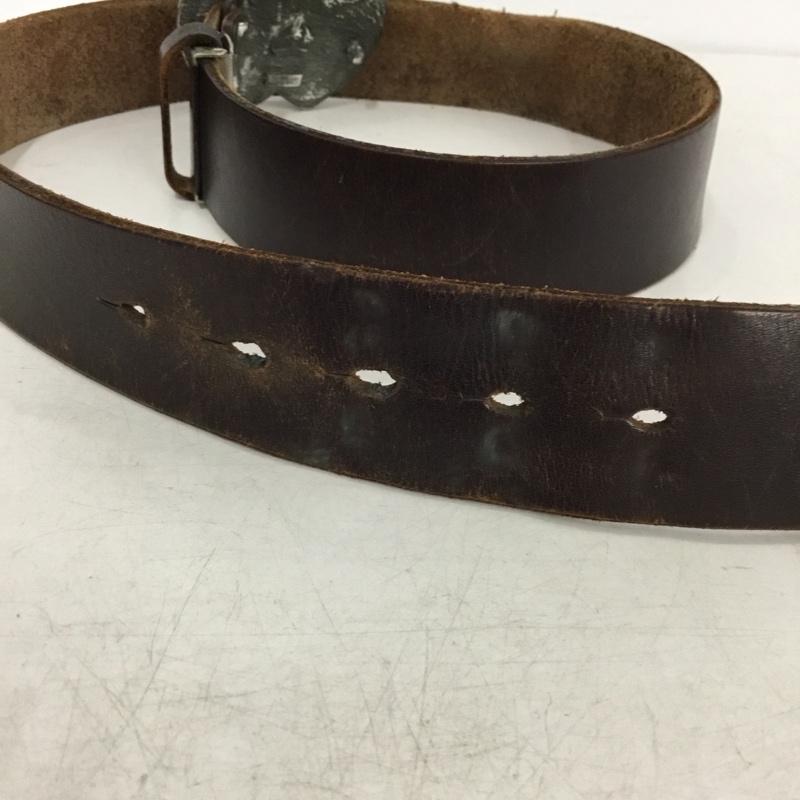 古着 USED ベルト・バックル ベルト レザー 無地 ダークブラウン / ダークブラウン / メンズ USED 古着 中古 10156542