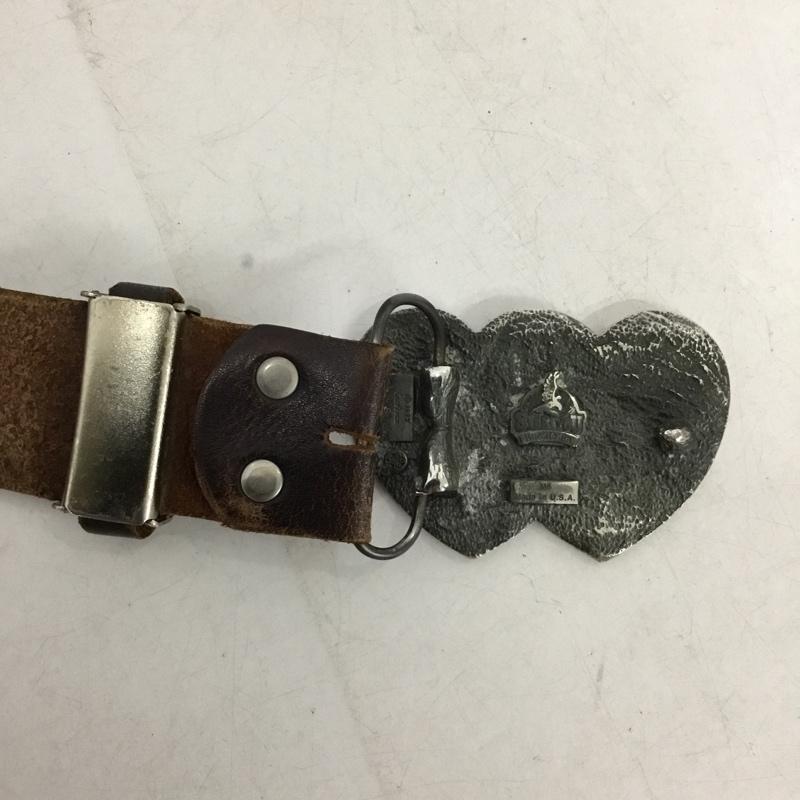 古着 USED ベルト・バックル ベルト レザー 無地 ダークブラウン / ダークブラウン / メンズ USED 古着 中古 10156542