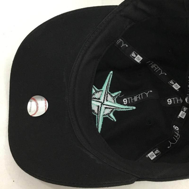 ニューエラ NEW ERA 帽子 キャップ 9THIRTY 刺繍 黒 / ブラック / black メンズ USED 古着 中古 10156545