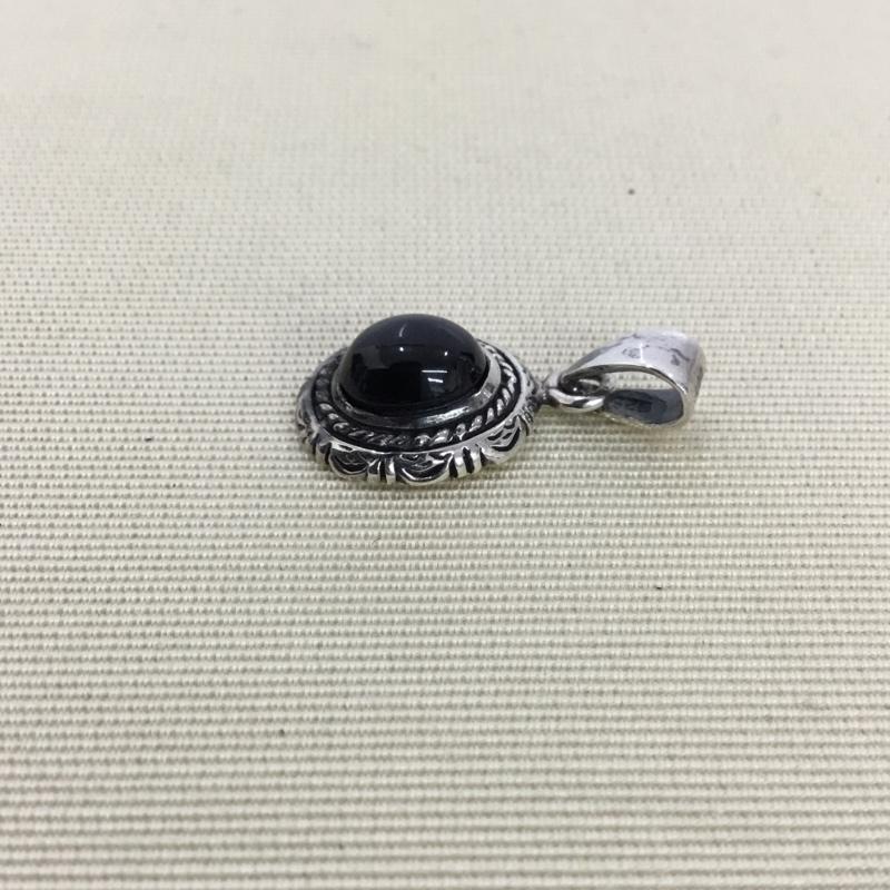 古着 USED ファッション小物 ファッション小物 ペンダントトップ シルバーアクセサリー ネックレスチャーム 無地 黒 / ブラック / black X 銀 / シルバー / silver color メンズ USED 古着 中古 10156553