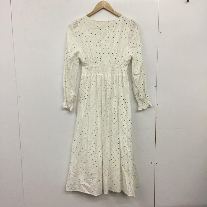 ミーア MIIA ワンピース ロングスカート FREE ドット 白 / ホワイト / white レディース USED 古着 中古 10156555