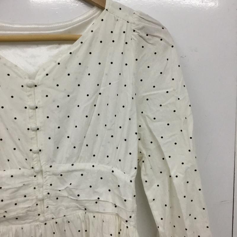 ミーア MIIA ワンピース ロングスカート FREE ドット 白 / ホワイト / white レディース USED 古着 中古 10156555
