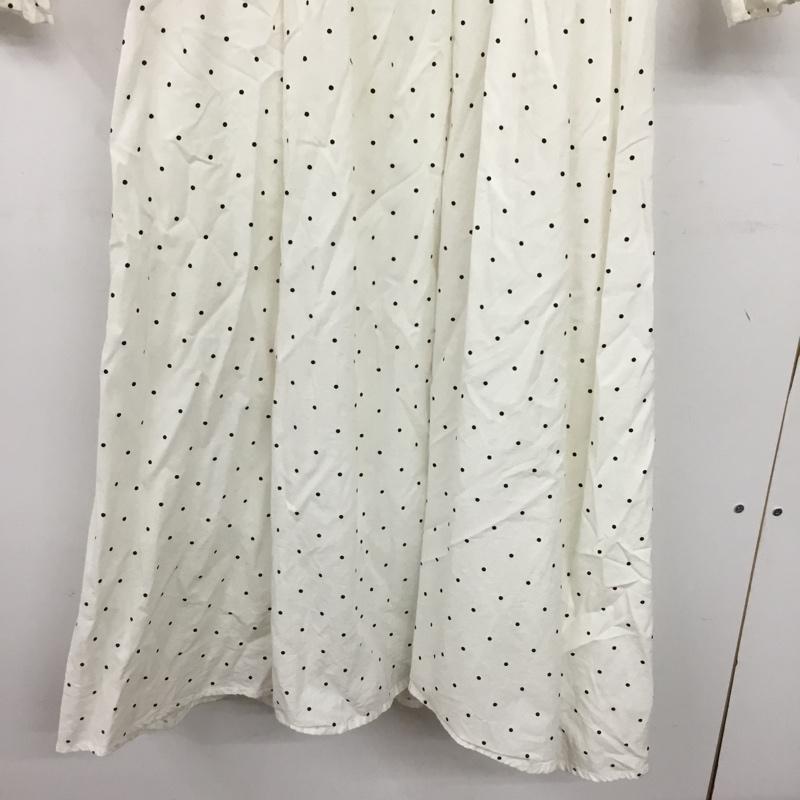 ミーア MIIA ワンピース ロングスカート FREE ドット 白 / ホワイト / white レディース USED 古着 中古 10156555