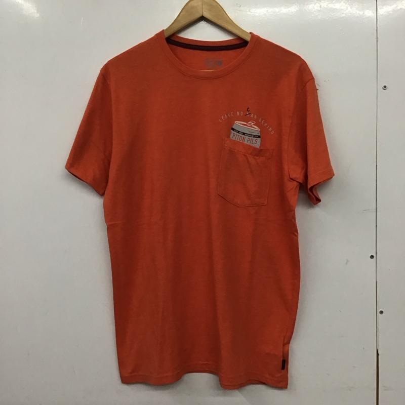 マウンテン ハード ウェアー MOUNTAIN HARDWEAR Tシャツ 半袖 半袖カットソー プリントTシャツ クルーネックカットソー S ロゴ、文字 橙 / オレンジ / orange メンズ USED 古着 中古 10156557