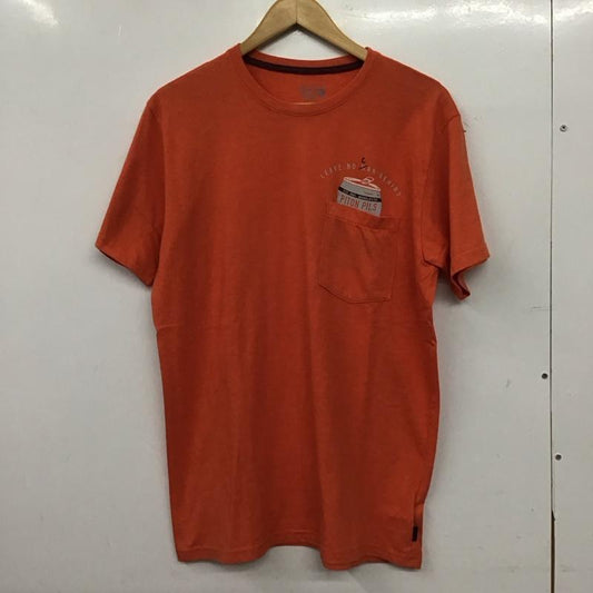 マウンテン ハード ウェアー MOUNTAIN HARDWEAR Tシャツ 半袖 半袖カットソー プリントTシャツ クルーネックカットソー S ロゴ、文字 橙 / オレンジ / orange メンズ USED 古着 中古 10156557