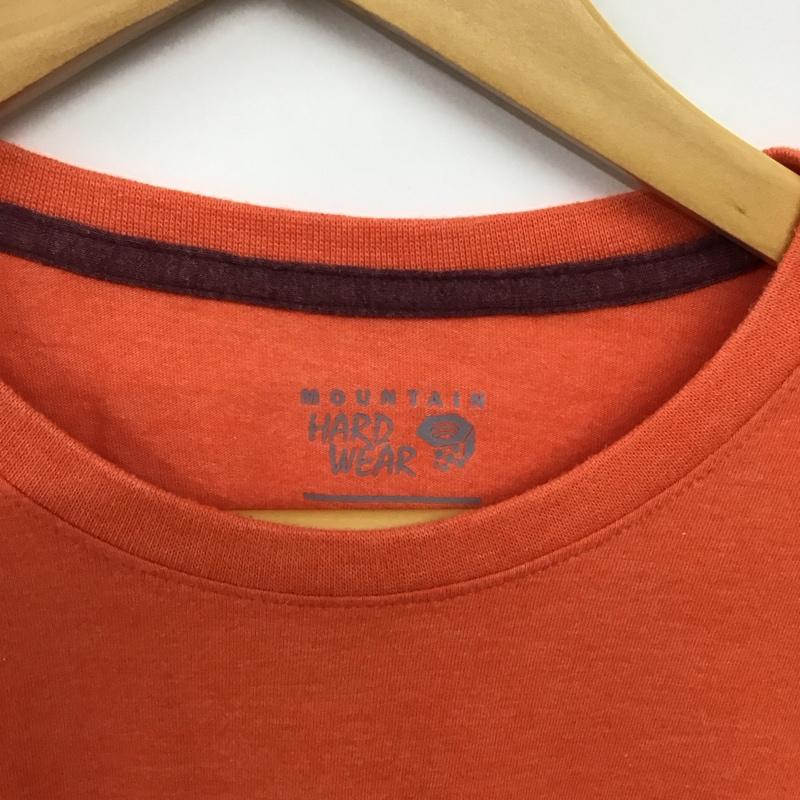 マウンテン ハード ウェアー MOUNTAIN HARDWEAR Tシャツ 半袖 半袖カットソー プリントTシャツ クルーネックカットソー S ロゴ、文字 橙 / オレンジ / orange メンズ USED 古着 中古 10156557