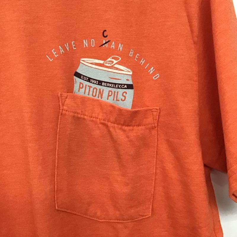 マウンテン ハード ウェアー MOUNTAIN HARDWEAR Tシャツ 半袖 半袖カットソー プリントTシャツ クルーネックカットソー S ロゴ、文字 橙 / オレンジ / orange メンズ USED 古着 中古 10156557