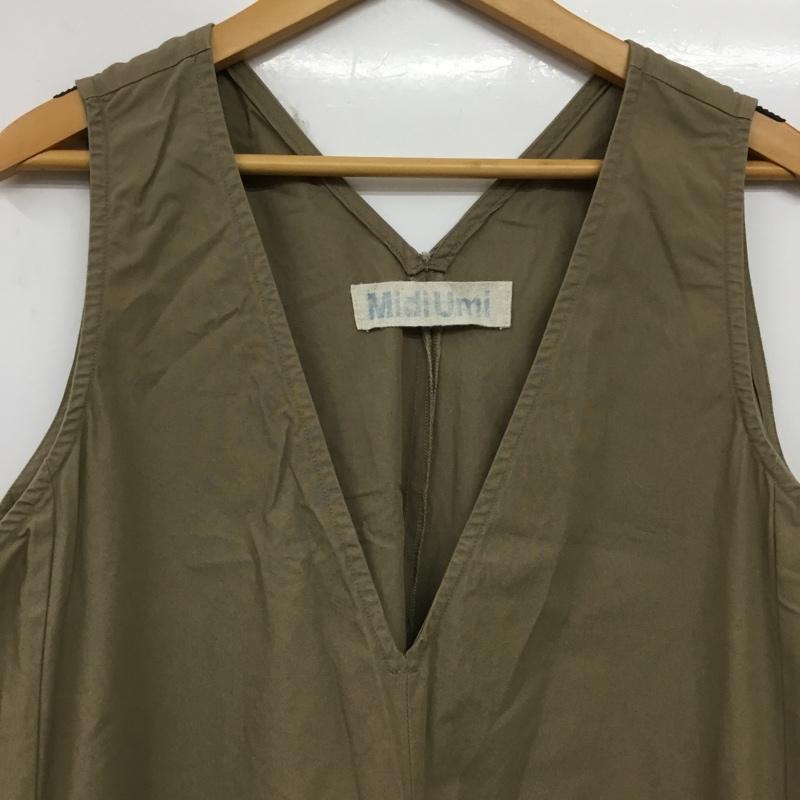 ミディウミ MidiUmi サロペット・オーバーオール サロペット、オーバーオール 無地 茶 / ブラウン / brown レディース USED 古着 中古 10156558
