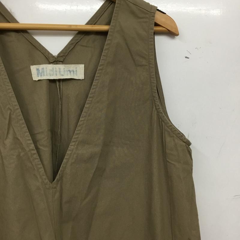 ミディウミ MidiUmi サロペット・オーバーオール サロペット、オーバーオール 無地 茶 / ブラウン / brown レディース USED 古着 中古 10156558