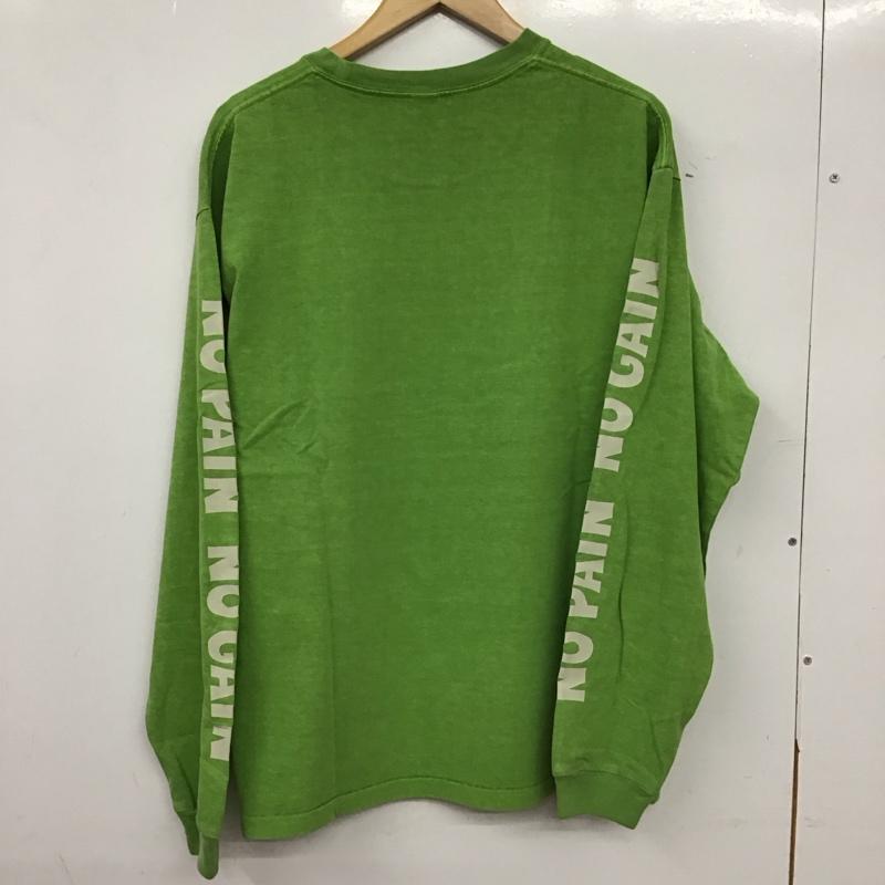 チャレンジャー CHALLENGER カットソー 長袖 長袖カットソー プリントカットソー クルーネック M プリント 緑 / グリーン / green メンズ USED 古着 中古 10156559