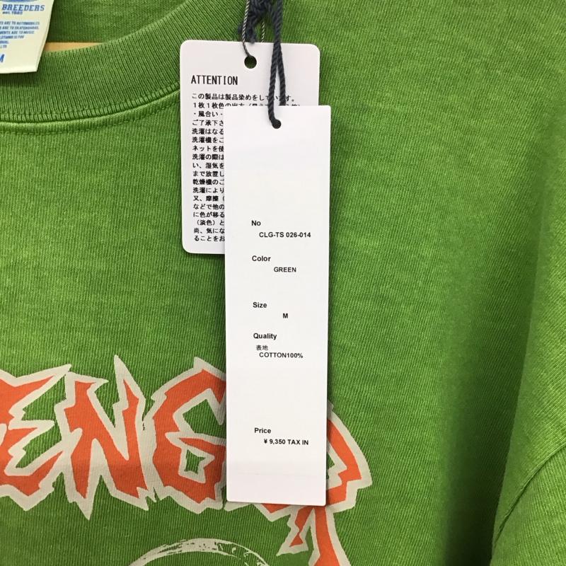 チャレンジャー CHALLENGER カットソー 長袖 長袖カットソー プリントカットソー クルーネック M プリント 緑 / グリーン / green メンズ USED 古着 中古 10156559