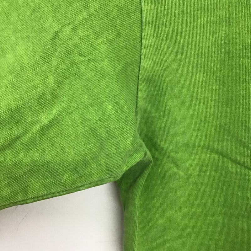 チャレンジャー CHALLENGER カットソー 長袖 長袖カットソー プリントカットソー クルーネック M プリント 緑 / グリーン / green メンズ USED 古着 中古 10156559