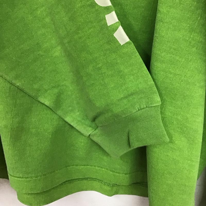 チャレンジャー CHALLENGER カットソー 長袖 長袖カットソー プリントカットソー クルーネック M プリント 緑 / グリーン / green メンズ USED 古着 中古 10156559