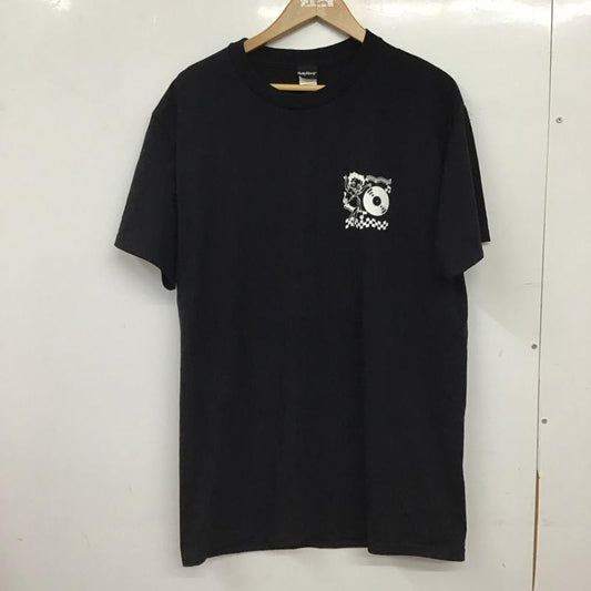 古着 USED Tシャツ 半袖 半袖カットソー プリントTシャツ クルーネックカットソー L プリント 黒 / ブラック / black メンズ USED 古着 中古 10156561