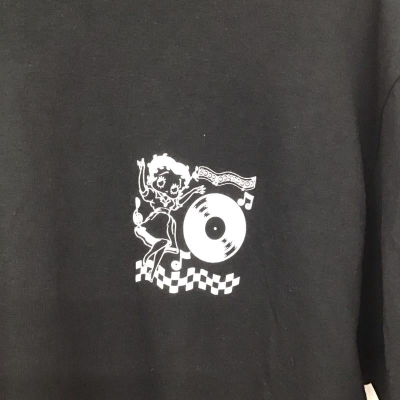 古着 USED Tシャツ 半袖 半袖カットソー プリントTシャツ クルーネックカットソー L プリント 黒 / ブラック / black メンズ USED 古着 中古 10156561