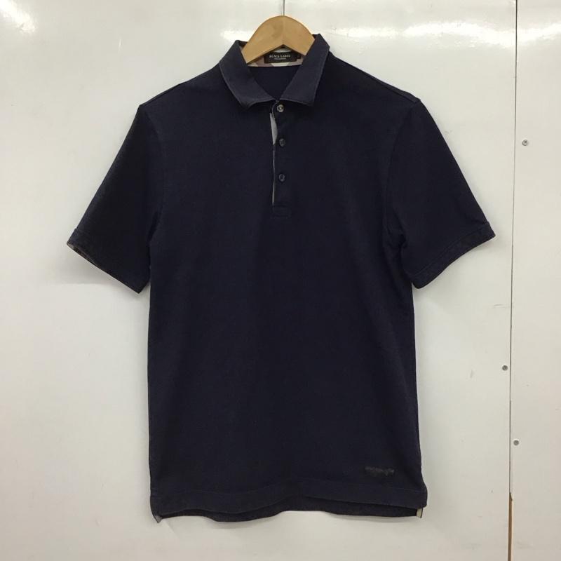 ブラックレーベルクレストブリッジ BLACK LABEL CRESTBRIDGE ポロシャツ 半袖 半袖ポロシャツ カラーシャツ 半袖カットソー M 無地 紺 / ネイビー / navy メンズ USED 古着 中古 10156565