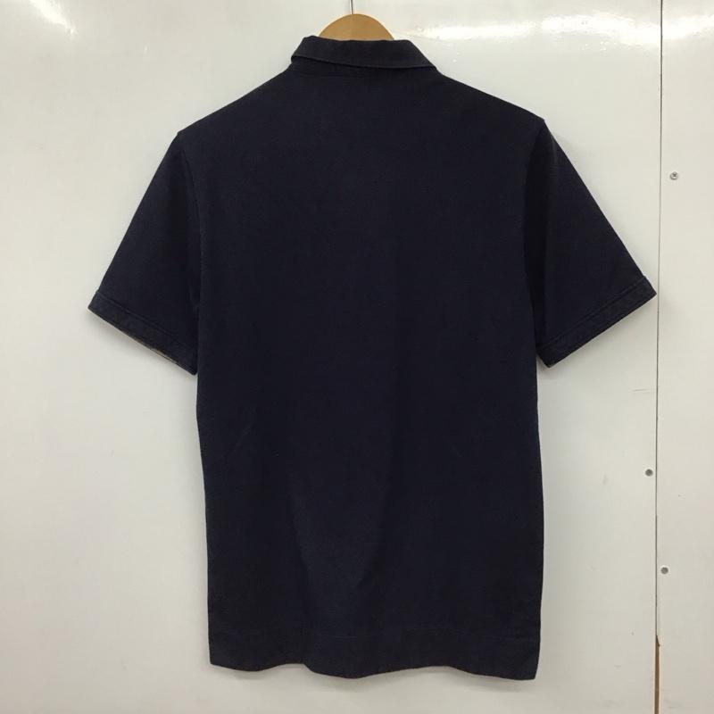 ブラックレーベルクレストブリッジ BLACK LABEL CRESTBRIDGE ポロシャツ 半袖 半袖ポロシャツ カラーシャツ 半袖カットソー M 無地 紺 / ネイビー / navy メンズ USED 古着 中古 10156565