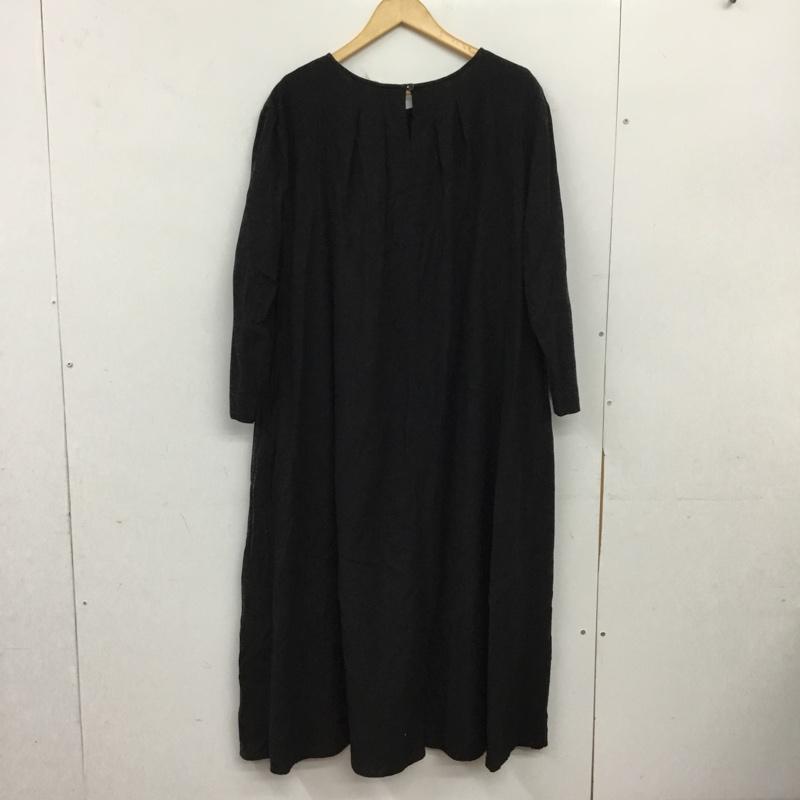 スタディオクリップ studio CLIP ワンピース ロングスカート FREE 無地 黒 / ブラック / black レディース USED 古着 中古 10156570