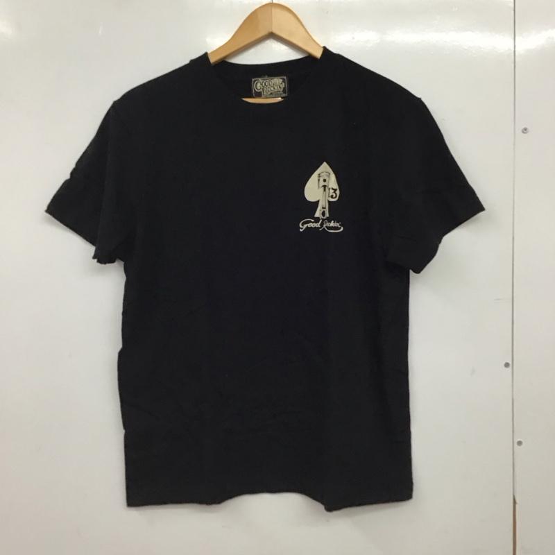 グッドルッキン GOODROCKIN  Tシャツ 半袖 半袖カットソー プリントTシャツ クルーネックカットソー M プリント 黒 / ブラック / black メンズ USED 古着 中古 10156571