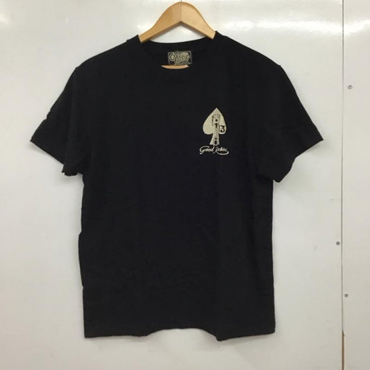 グッドルッキン GOODROCKIN  Tシャツ 半袖 半袖カットソー プリントTシャツ クルーネックカットソー M プリント 黒 / ブラック / black メンズ USED 古着 中古 10156571