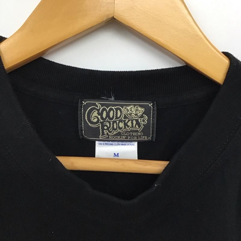 グッドルッキン GOODROCKIN  Tシャツ 半袖 半袖カットソー プリントTシャツ クルーネックカットソー M プリント 黒 / ブラック / black メンズ USED 古着 中古 10156571